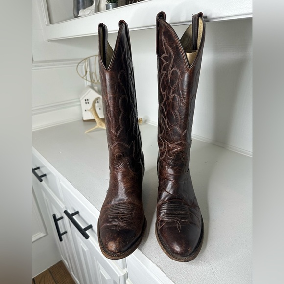 J. Chisholm Drover Series Women’s Embroidered Western Boots Size 9 – Made in USA - Picture 2 of 9